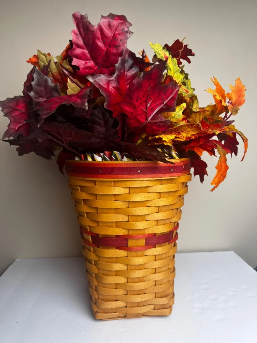 1998 Longaberger Snapdragon Basket liner protector flowers